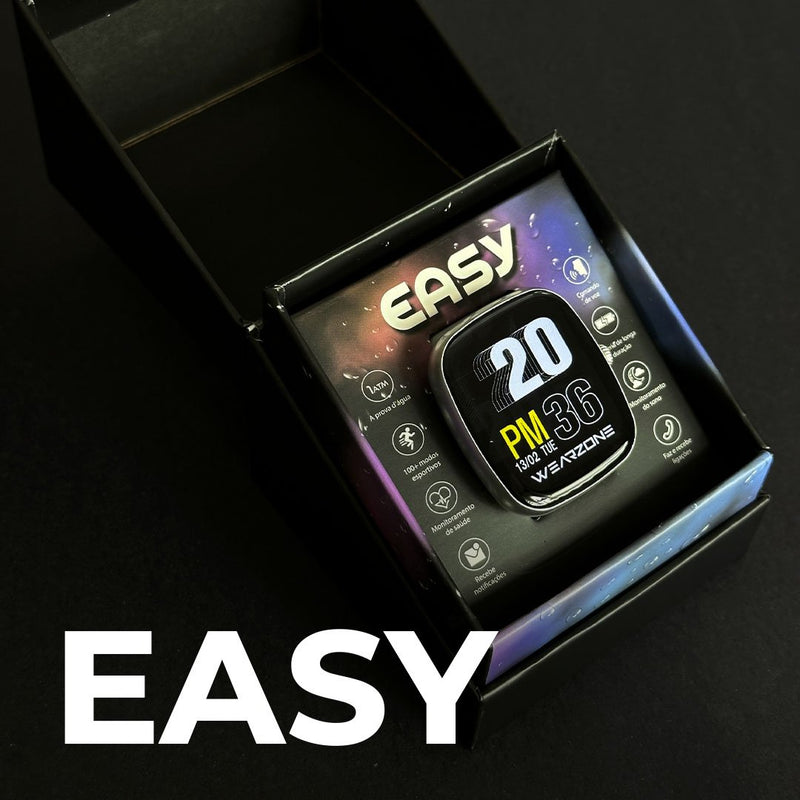 EASY SMARTWATCH A PROVA D'ÁGUA 1 ATM| BATERIA DE LONGA DURAÇÃO