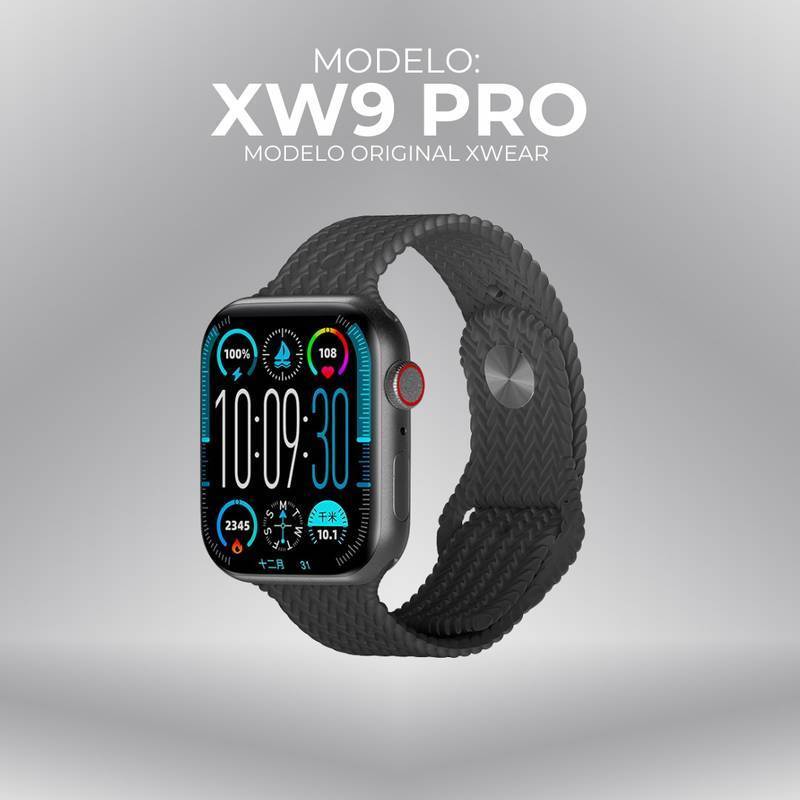 Xw9 Pro 45mm - Tradicional Com Tela Amoled E Cpu Dual Core + Função Dois Gestos