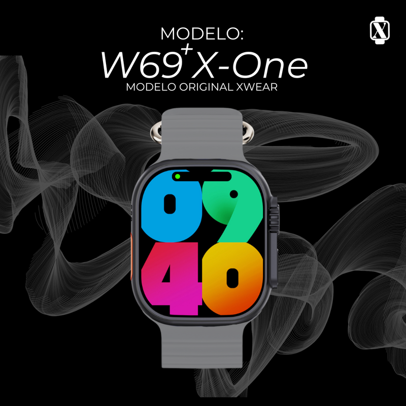 W69+ X One 49mm Tela Super Amoled, 1GB para músicas e fotos.