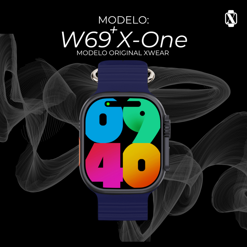 W69+ X One 49mm Tela Super Amoled, 1GB para músicas e fotos.