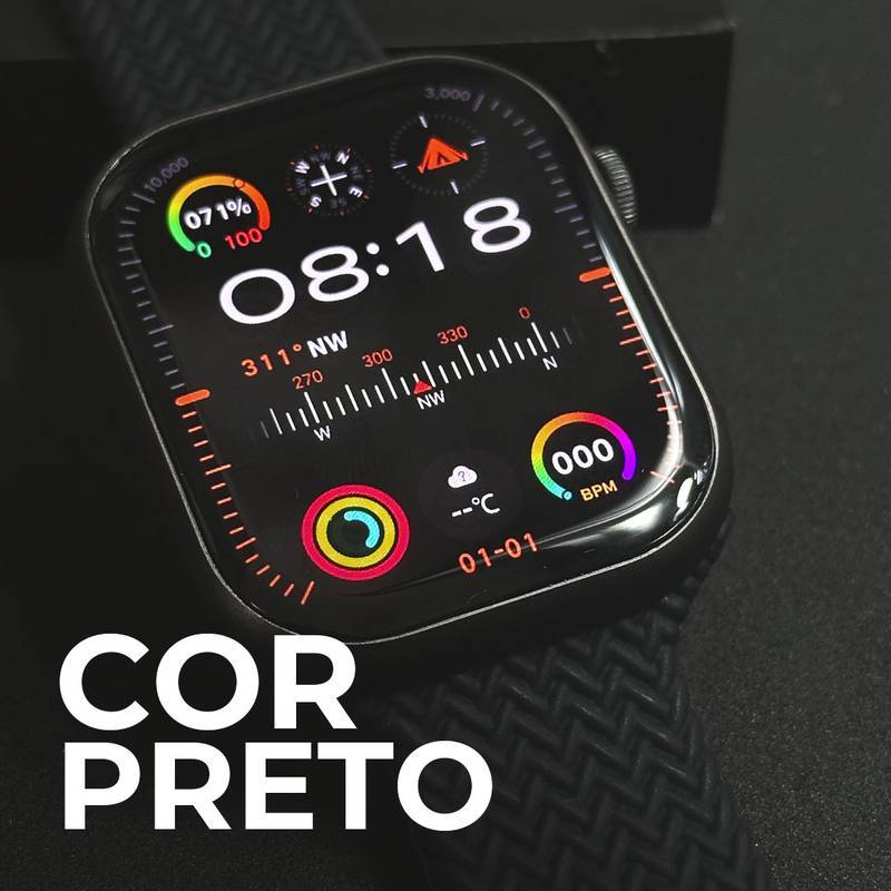 Xw9 Pro 45mm - Tradicional Com Tela Amoled E Cpu Dual Core + Função Dois Gestos